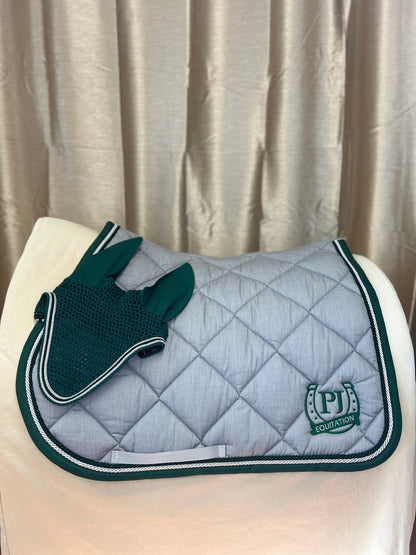 CUSTOMIZED Inverted Saddle Pad and Cuff Set