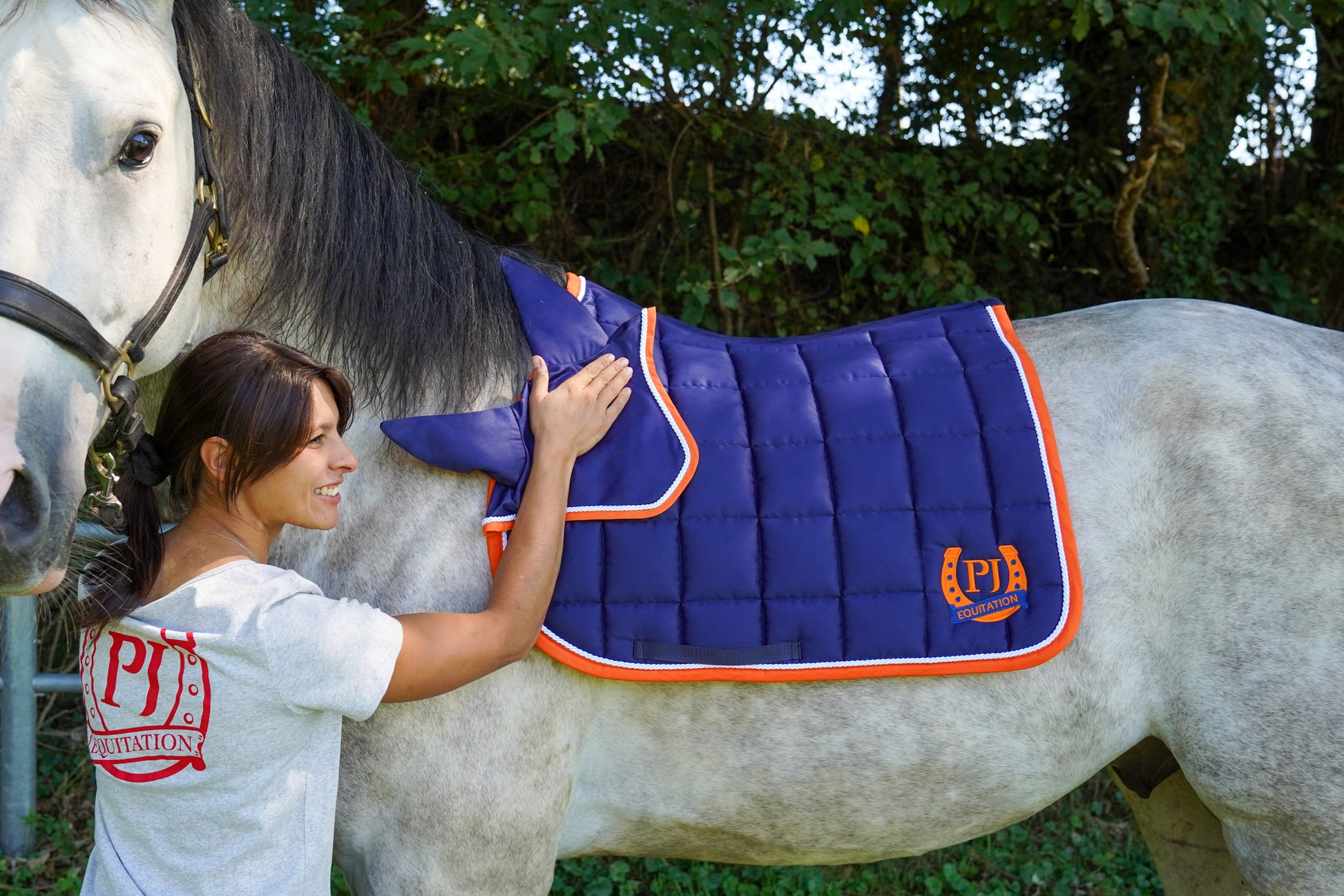 Cappuccio Frecce Doppia Maglia Jacks – Con Orecchie E Coppe Francesi Per Cavalli