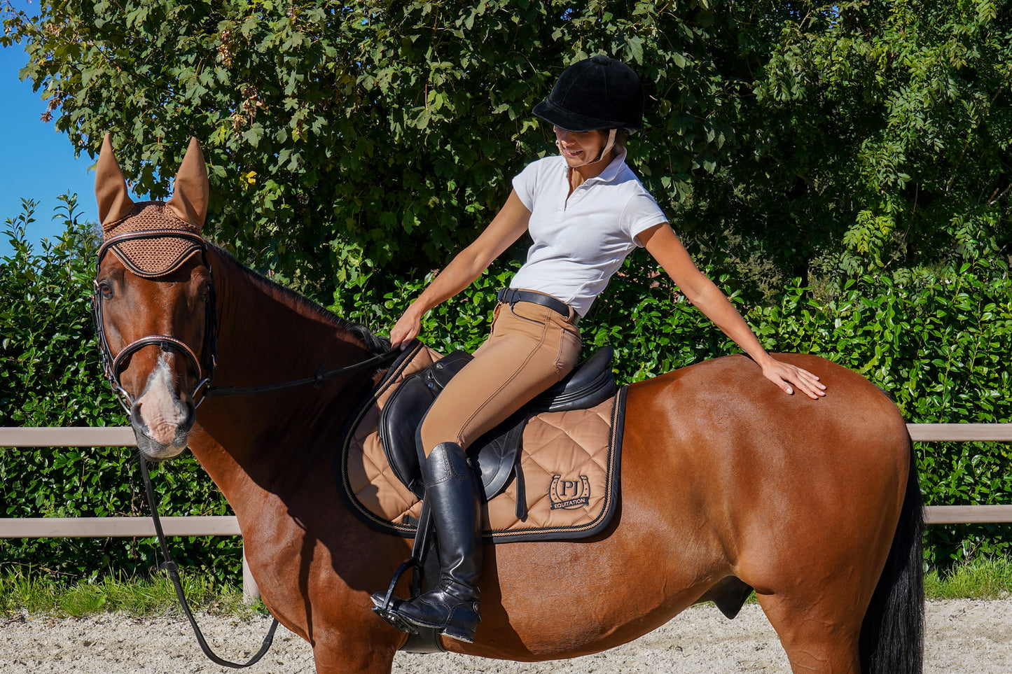 CUSTOMIZED Saddle Pad and Cuff Set